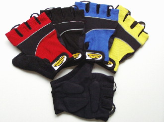 SHORT FINGER GEL GLOVES - Click Image to Close